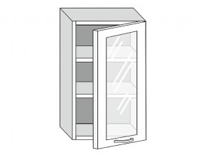 19.50.3 Шкаф настенный (h=913) на 500мм с 1-ой стекл. дверцей в Уфе - ufa.magazinmebel.ru | фото
