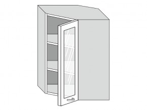 19.60.3у Шкаф настенный (h=913) угловой на 600мм со стекл. дверцей в Уфе - ufa.magazinmebel.ru | фото