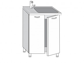 2.60.2мн Шкаф-стол на 600мм под накладную мойку с 2-мя дверцами в Уфе - ufa.magazinmebel.ru | фото