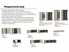 Гостиная Отис Дуб Крафт Серый/Антрацит в Уфе - ufa.magazinmebel.ru | фото - изображение 5