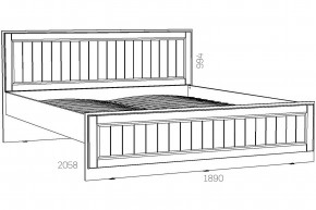 Кровать 1800 Оливия НМ 040.34-03 Х в Уфе - ufa.magazinmebel.ru | фото - изображение 2