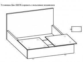 Кровать Флоренция норма 140 с механизмом подъема и дном ЛДСП в Уфе - ufa.magazinmebel.ru | фото - изображение 3