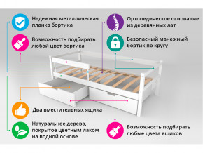 Кровать-тахта Svogen с ящиками и бортиком бежевый в Уфе - ufa.magazinmebel.ru | фото - изображение 4