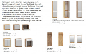 Прихожая Нортон Дуб Крафт Золотой/Серый Камень в Уфе - ufa.magazinmebel.ru | фото - изображение 3