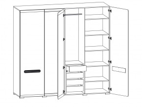 Шкаф 205-SZF2D2L/21/22 Ацтека белый в Уфе - ufa.magazinmebel.ru | фото - изображение 2