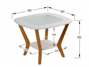 Стол журнальный Мельбурн Белый в Уфе - ufa.magazinmebel.ru | фото - изображение 2